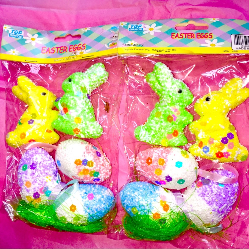 Easter Tree Easter Bunny and Easter Egg ornaments